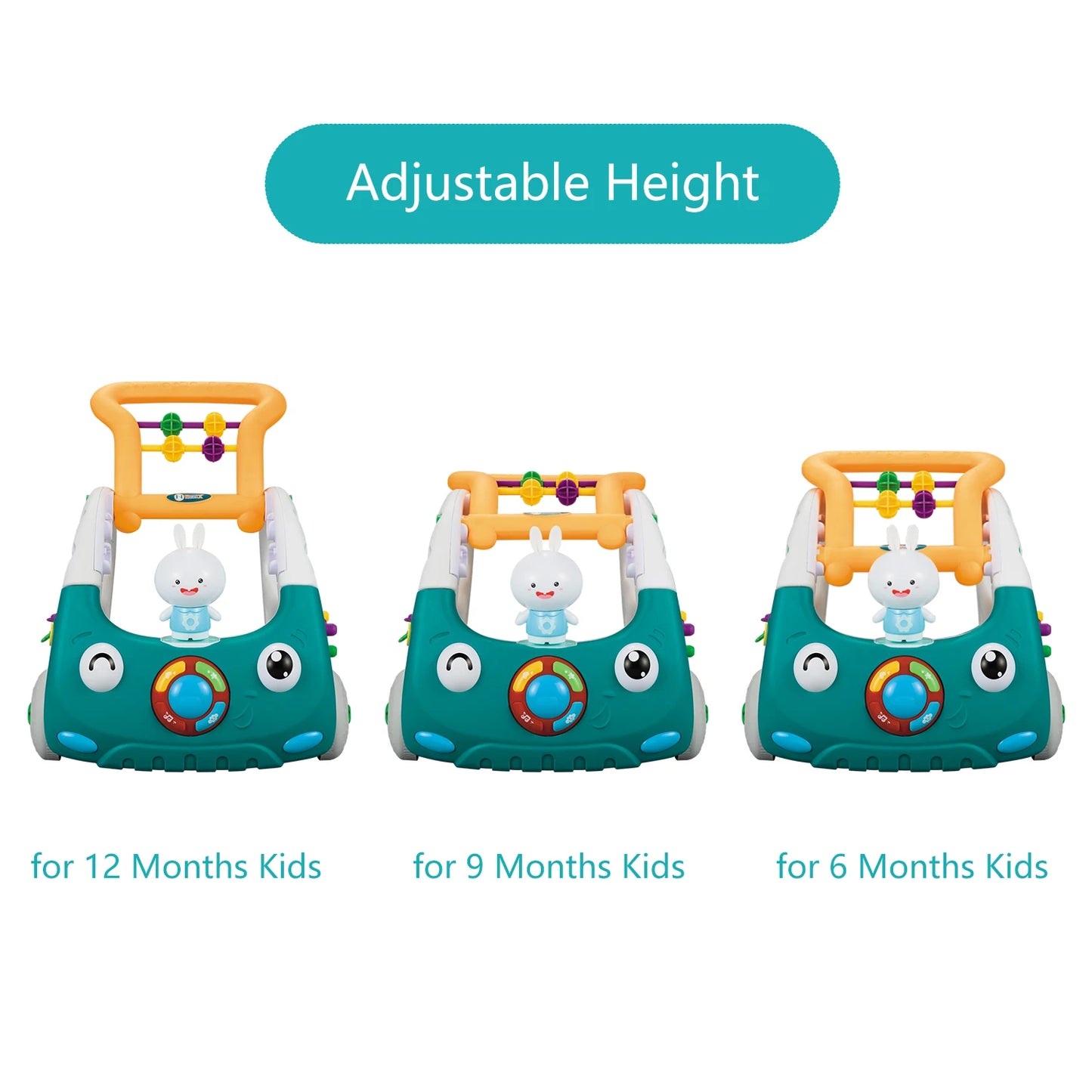 4-in-1 Baby Learning Push Toys