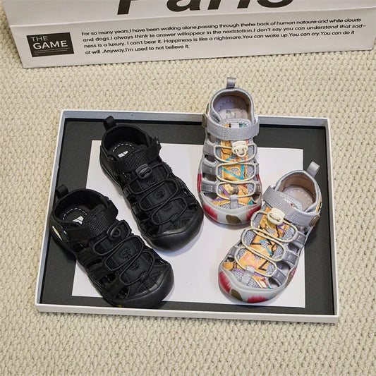 Kids Sports Sandals for Boys Girls 2025 Summer Non-slip Toddler Beach Shoes Versatile Chic Comfort School Outdoor Hiking Shoes