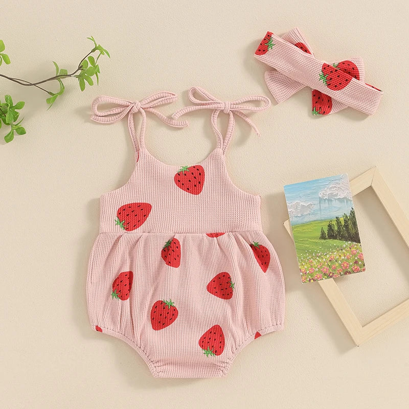 Pudcoco Baby Girl Summer Jumpsuit