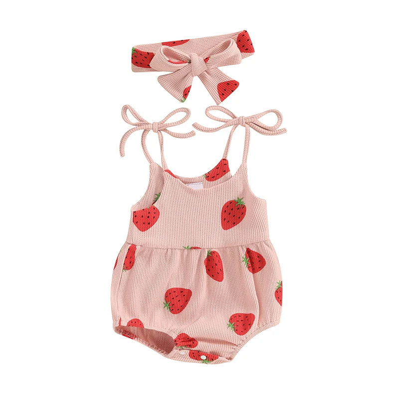 Pudcoco Baby Girl Summer Jumpsuit