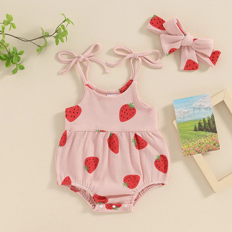 Pudcoco Baby Girl Summer Jumpsuit