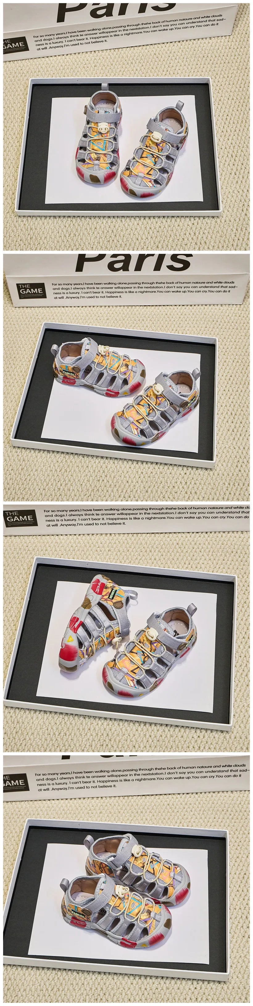 Kids Sports Sandals for Boys Girls 2025 Summer Non-slip Toddler Beach Shoes Versatile Chic Comfort School Outdoor Hiking Shoes