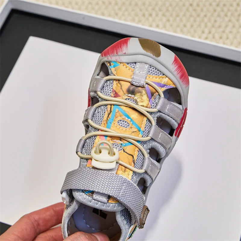 Kids Sports Sandals for Boys Girls 2025 Summer Non-slip Toddler Beach Shoes Versatile Chic Comfort School Outdoor Hiking Shoes